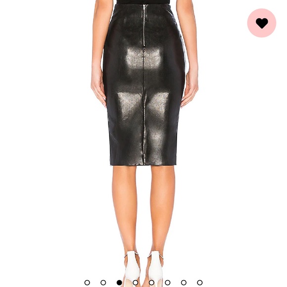 Superdown midi pleather skirt size small - Picture 4 of 4